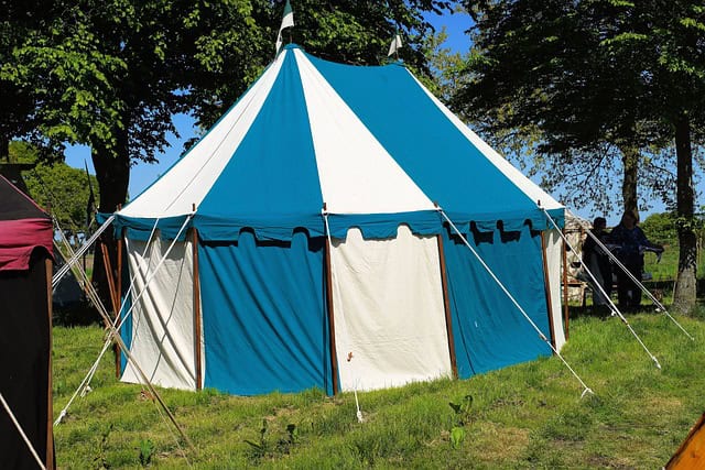 rundzelt auf mittelalter festival