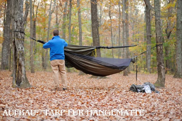 Aufbau Tarp für häng