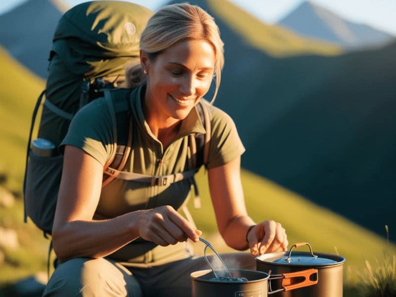 trekking mahlzeit zubereiten