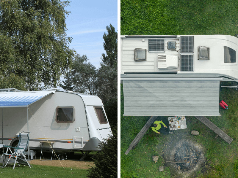 sackmarkise oder kassettenmarkise