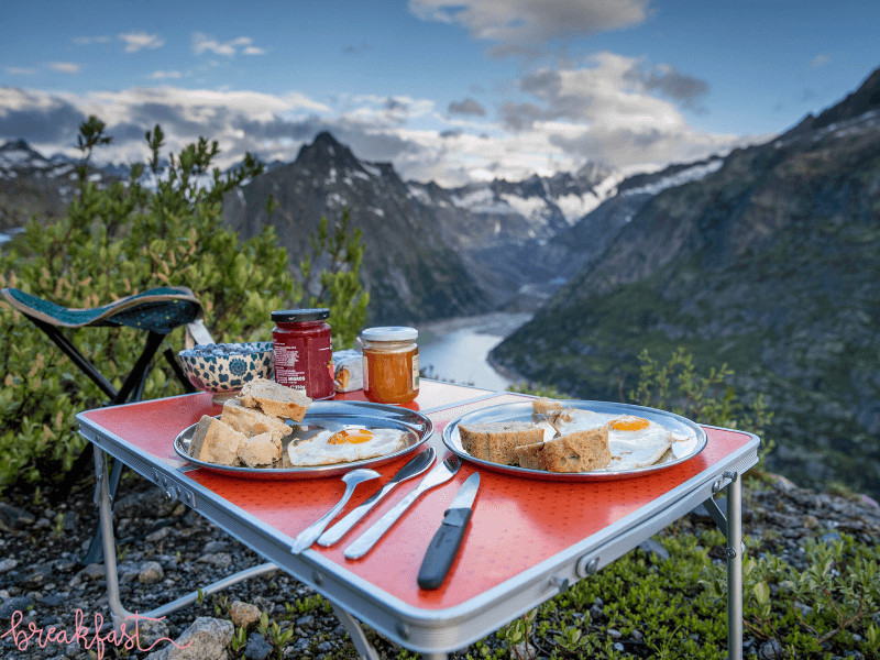 camping frühstück