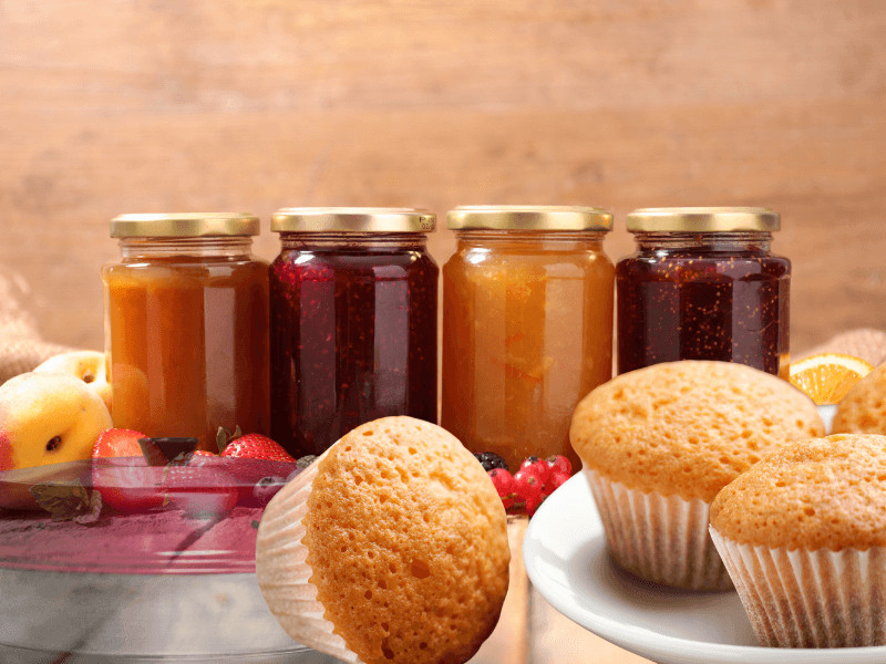 omnia muffins mit marmelade