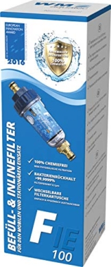 wm aquatec fie 100 befuell und inlinfilter zur desinfektion von trinkwasser entf