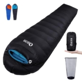 QEZER Daunenschlafsack Winter