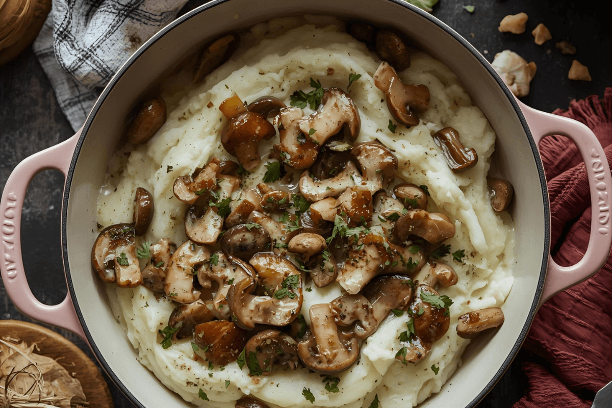 kartoffel pilzrahm topf