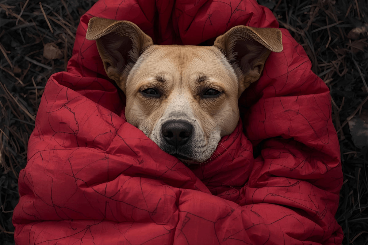 schlafsack hund